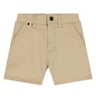 Younger Boys Beige Shorts, 1, hi-res