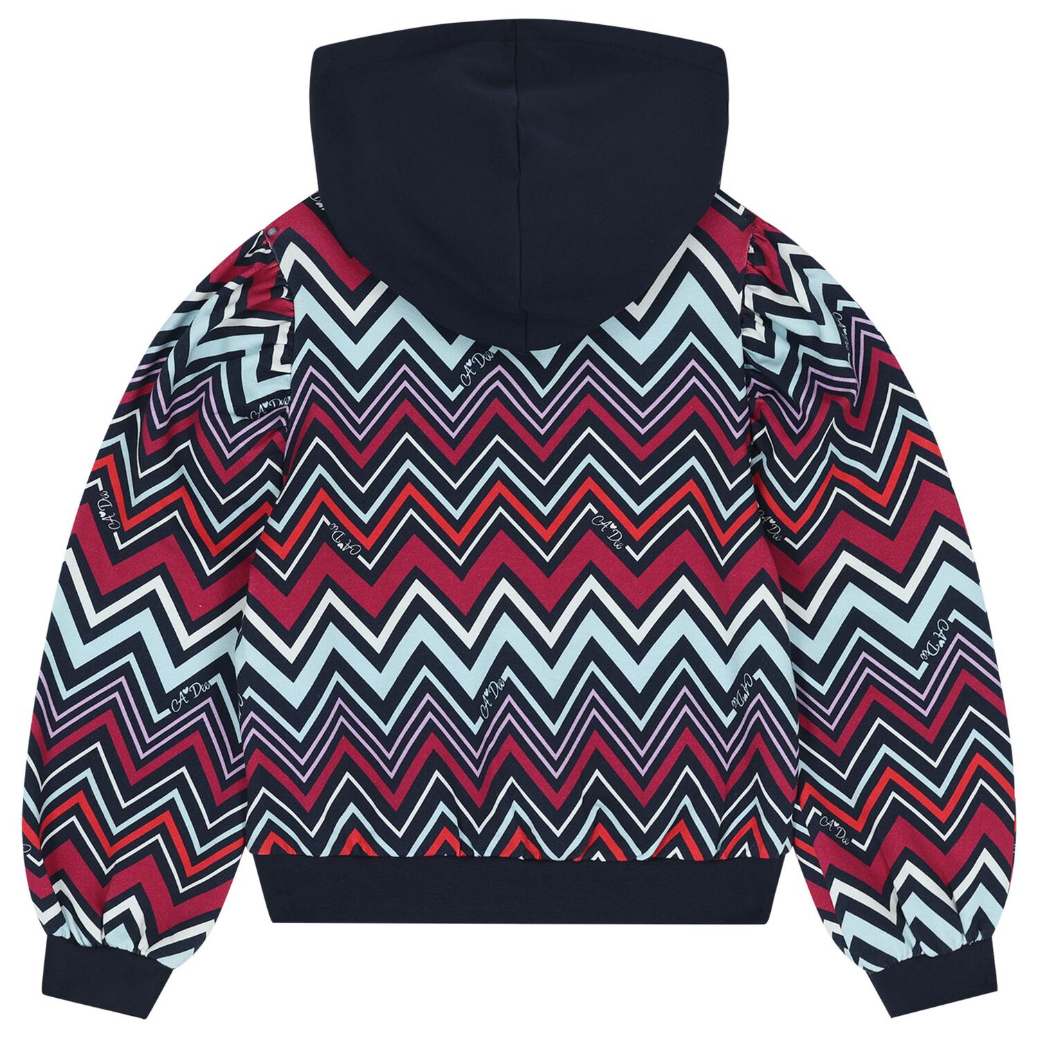 Girls Multi-Coloured Zig Zag Tracksuit, 1, hi-res