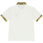 Boys Ivory Barocco Polo Shirt, 1, hi-res