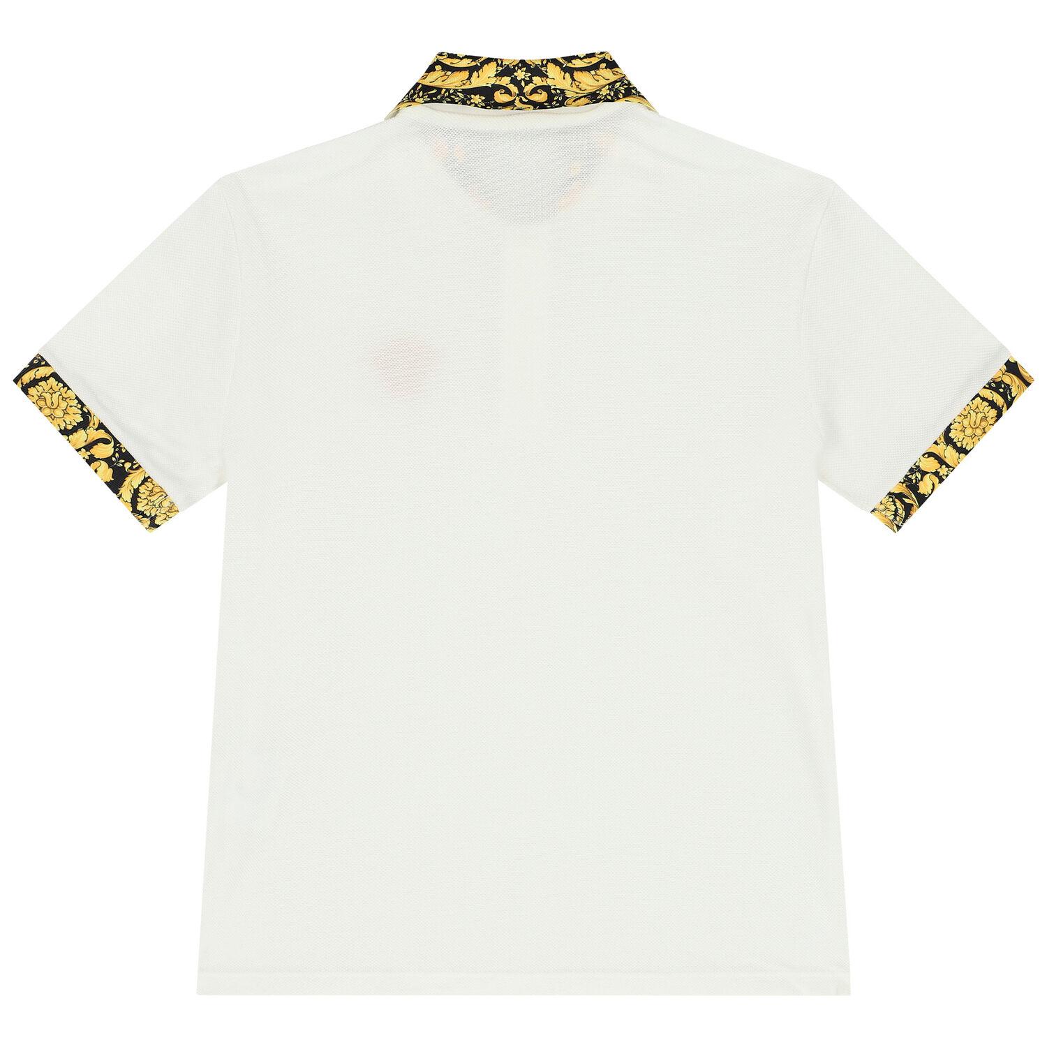 Boys Ivory Barocco Polo Shirt, 1, hi-res