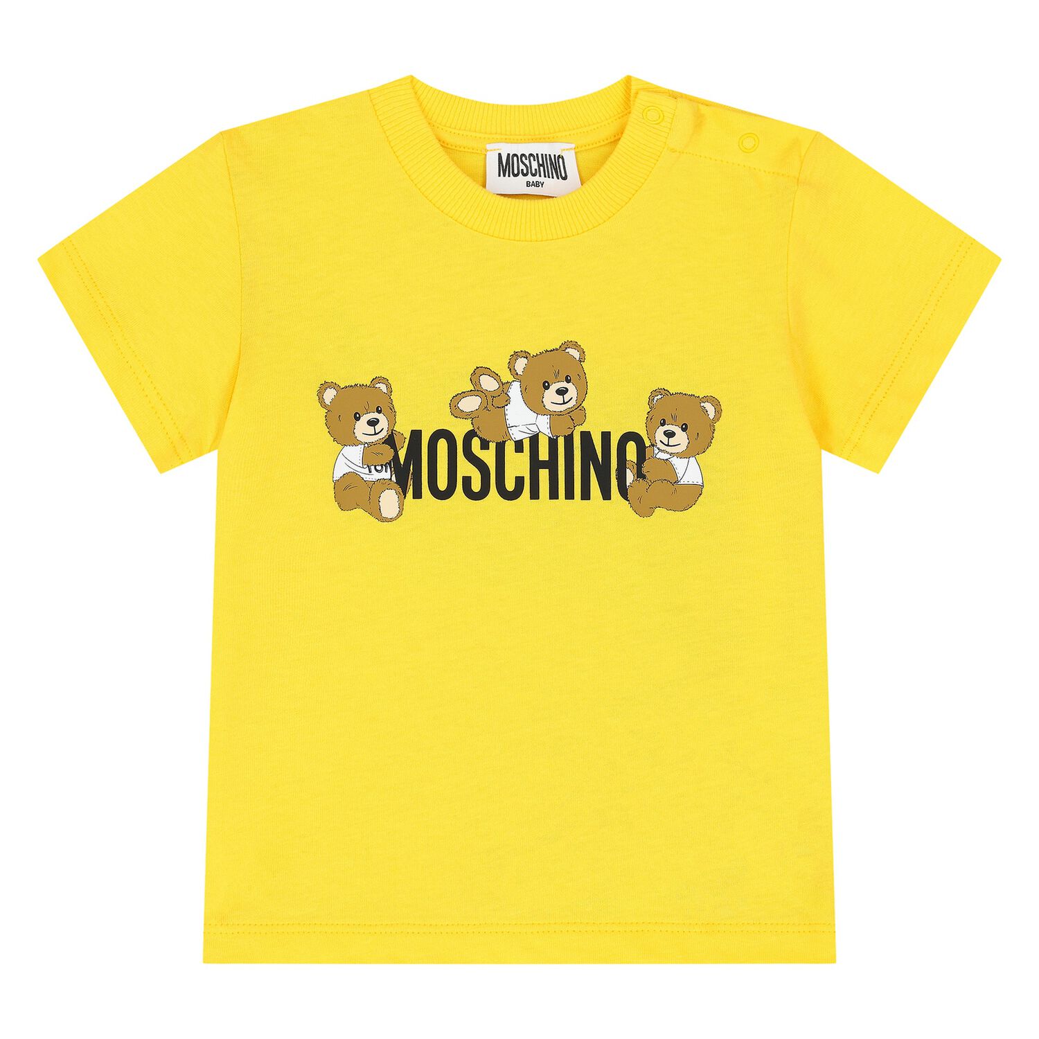 Younger Yellow Teddy Bear Logo T-Shirt, 3, hi-res