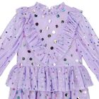 Girls Purple Polka Dot Tulle Dress, 1, hi-res
