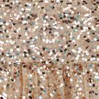 Girls Gold Sequin Tulle Dress, 2, hi-res