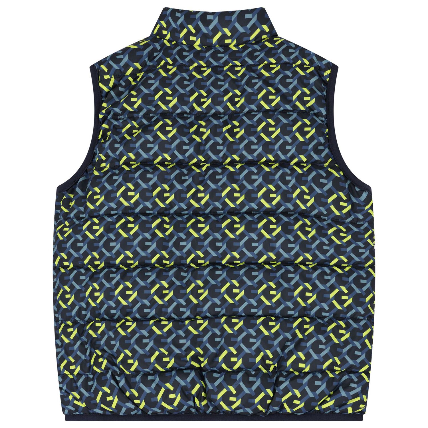 Boys Navy Blue Logo Reversible Gilet, 1, hi-res image number null