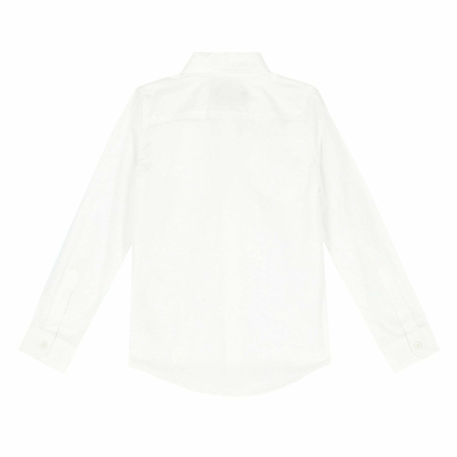 Boys White Logo Shirt, 1, hi-res