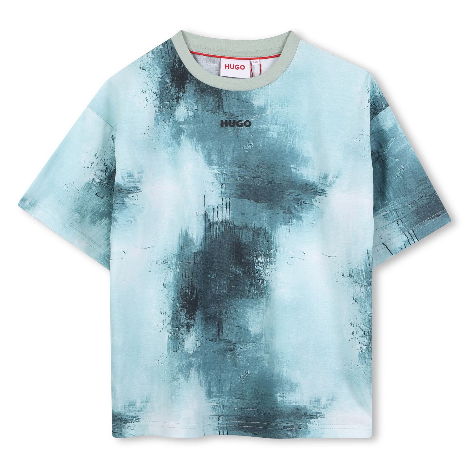 Boys Blue & White Logo T-Shirt, 1, hi-res