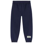 Navy Blue Logo Joggers, 1, hi-res