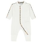 White Check Romper Gift Set, 1, hi-res