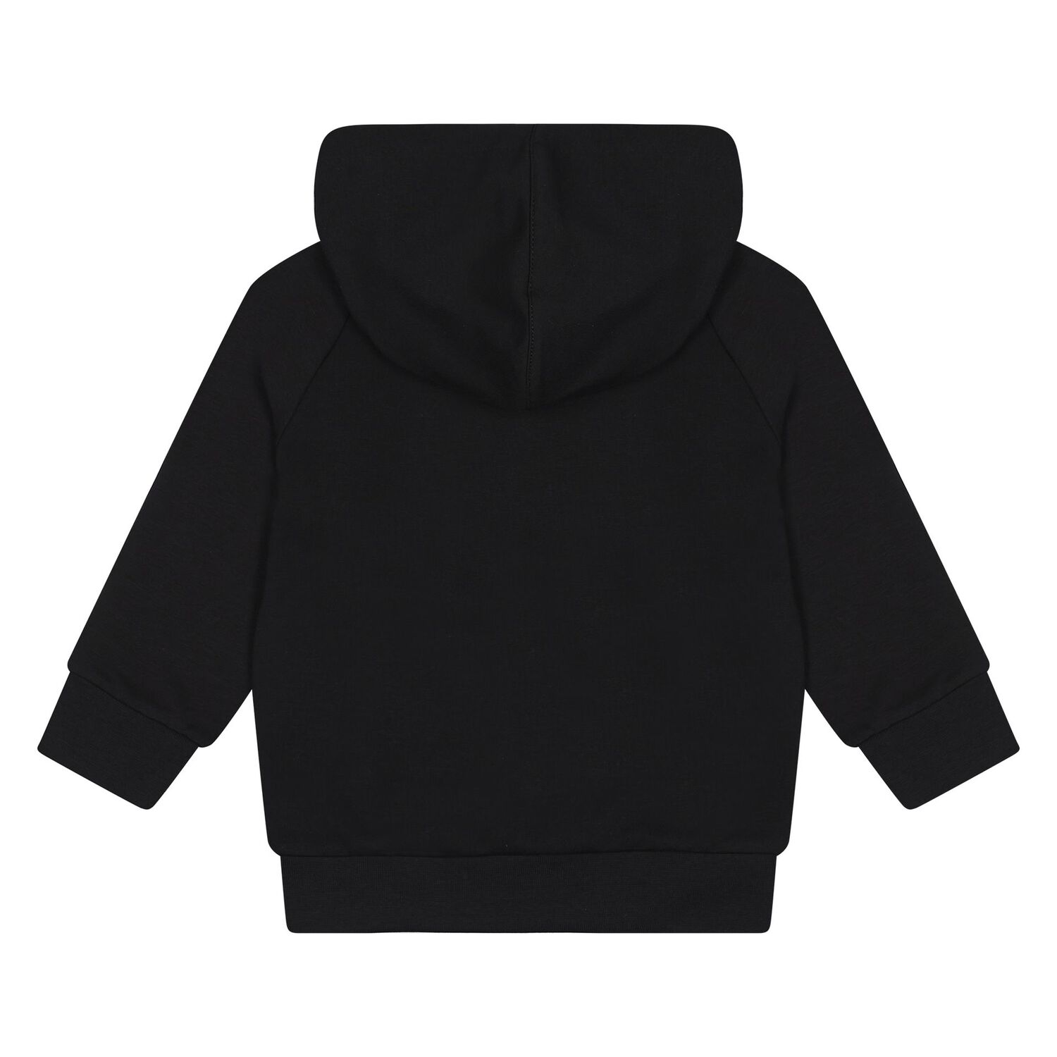 Younger Boys Black Logo Hooded Top, 1, hi-res