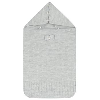 Grey Knit Baby Nest