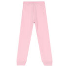 Girls Pink Heart Joggers, 1, hi-res