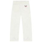 Boys White Logo Jeans, 1, hi-res