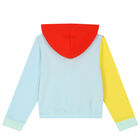 Girls Multi-Colored Logo Zip Up Top, 1, hi-res
