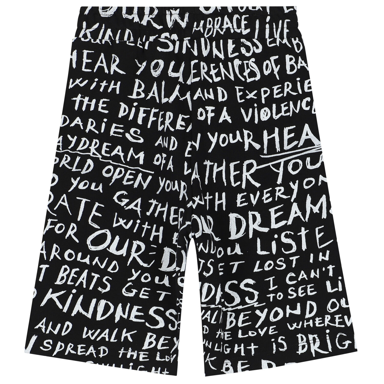 Boys Black & White Logo Shorts, 1, hi-res image number null