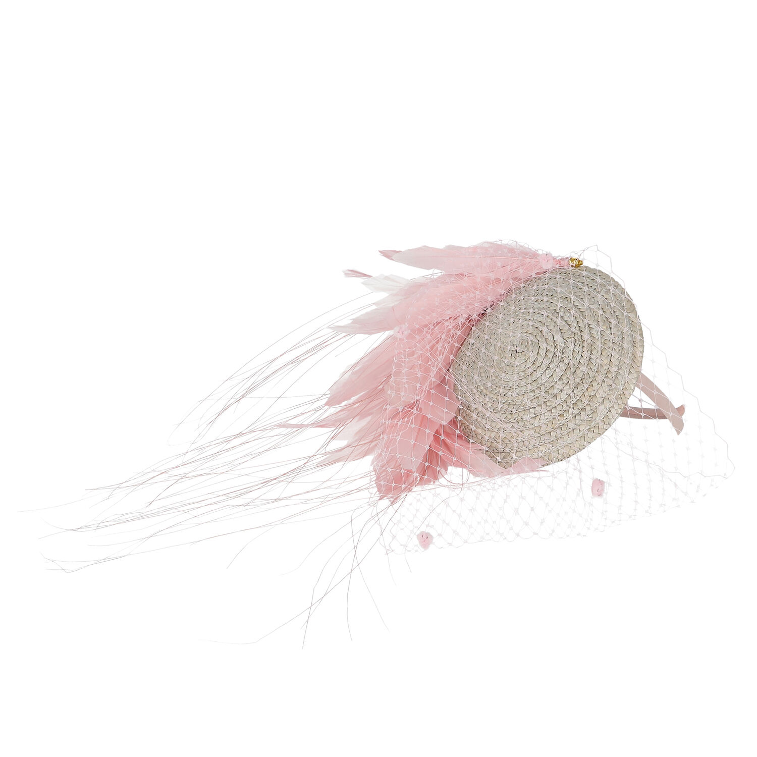 Girls Pink Feather Headband, 1, hi-res image number null