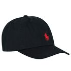 Boys Black Logo Cap, 1, hi-res