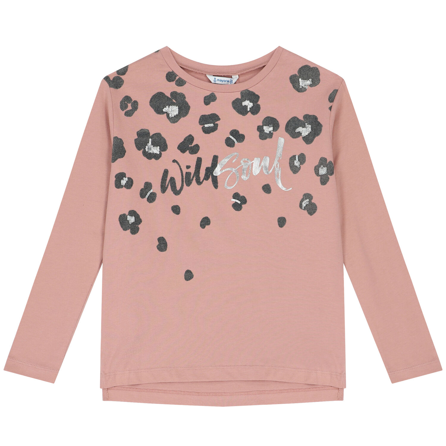 Girls Pink Long Sleeve Top, 1, hi-res