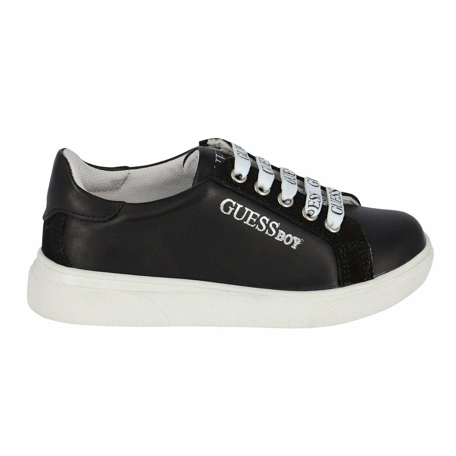 Boys Black Logo Trainers, 1, hi-res image number null