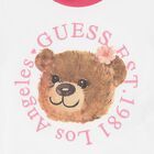Girls White & Pink Teddy Bear T-Shirt, 1, hi-res