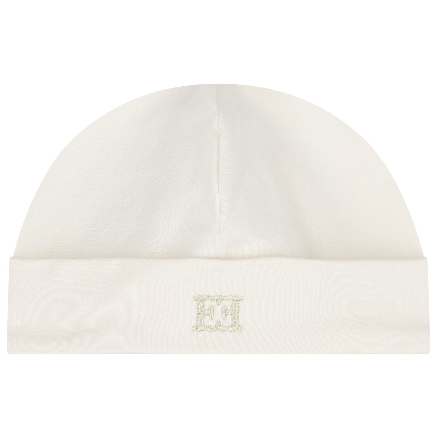 Baby Girls Ivory Logo Baby Hat, 1, hi-res