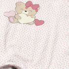 Baby Girls Pink Bear & Hearts Babygrow, 3, hi-res