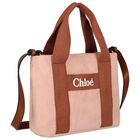Girls Pink Logo Handbag, 1, hi-res