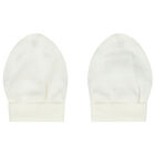 Ivory Baby Hat & Mittens Set, 1, hi-res