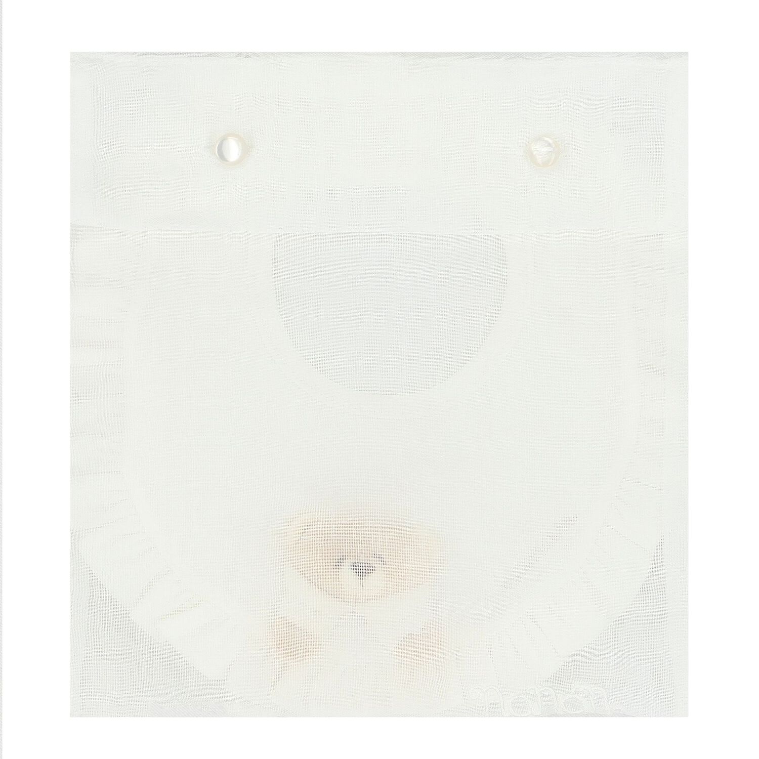 White Teddy Bear Baby Bib, 1, hi-res image number null