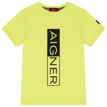 Boys Green Logo T-Shirt