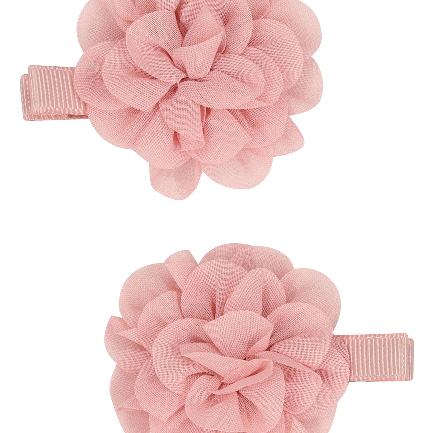 Girls Pink Flower Hairclips ( 2 Pack ), 2, hi-res