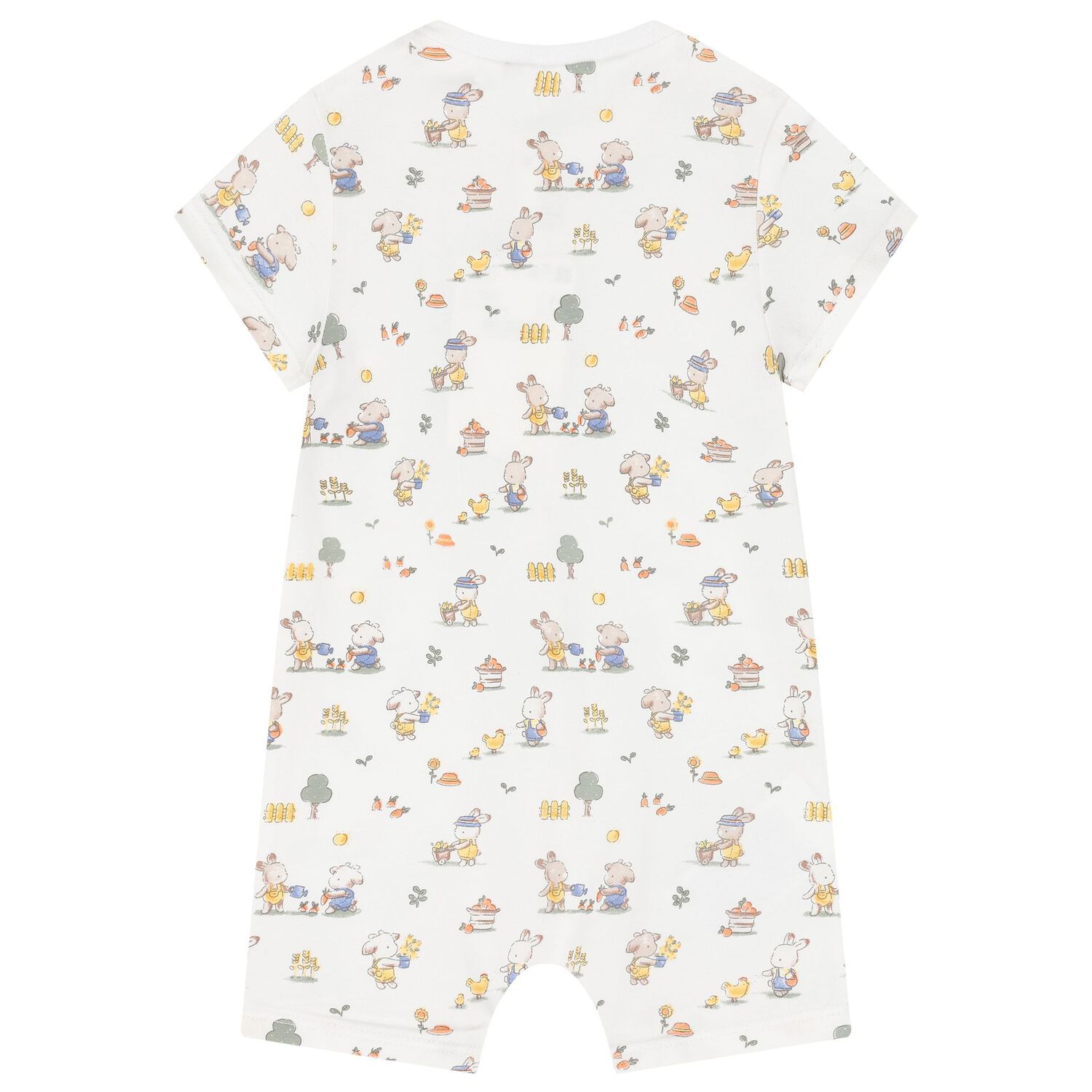 Baby Boys White & Yellow Rompers ( 2-Pack ), 1, hi-res
