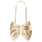 Girls Gold Bow Handbag, 1, hi-res