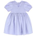 Girls Purple Flower Dress, 1, hi-res