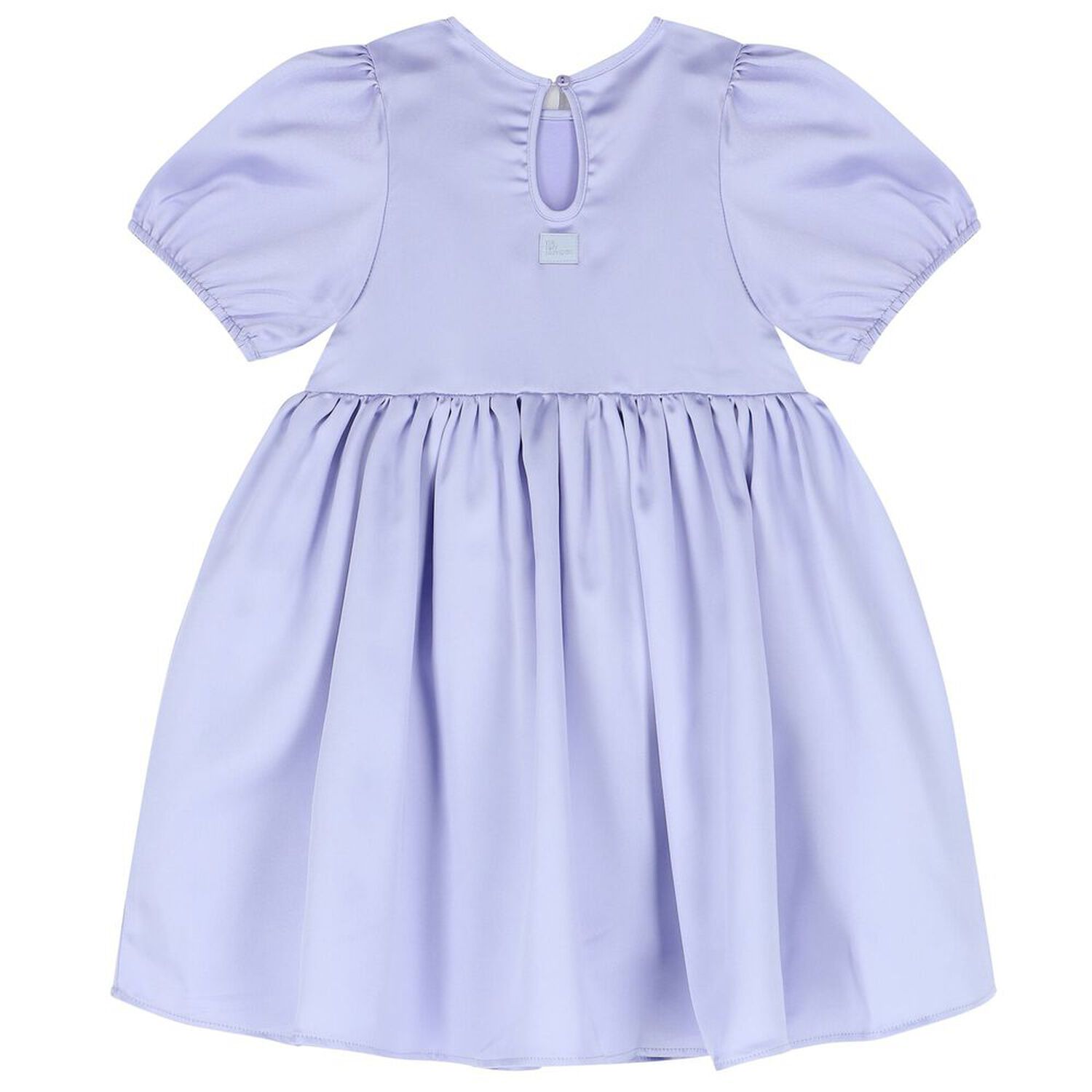 Girls Purple Flower Dress, 1, hi-res