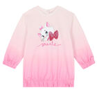 Younger Girls Pink Marie Embellished Dress, 1, hi-res