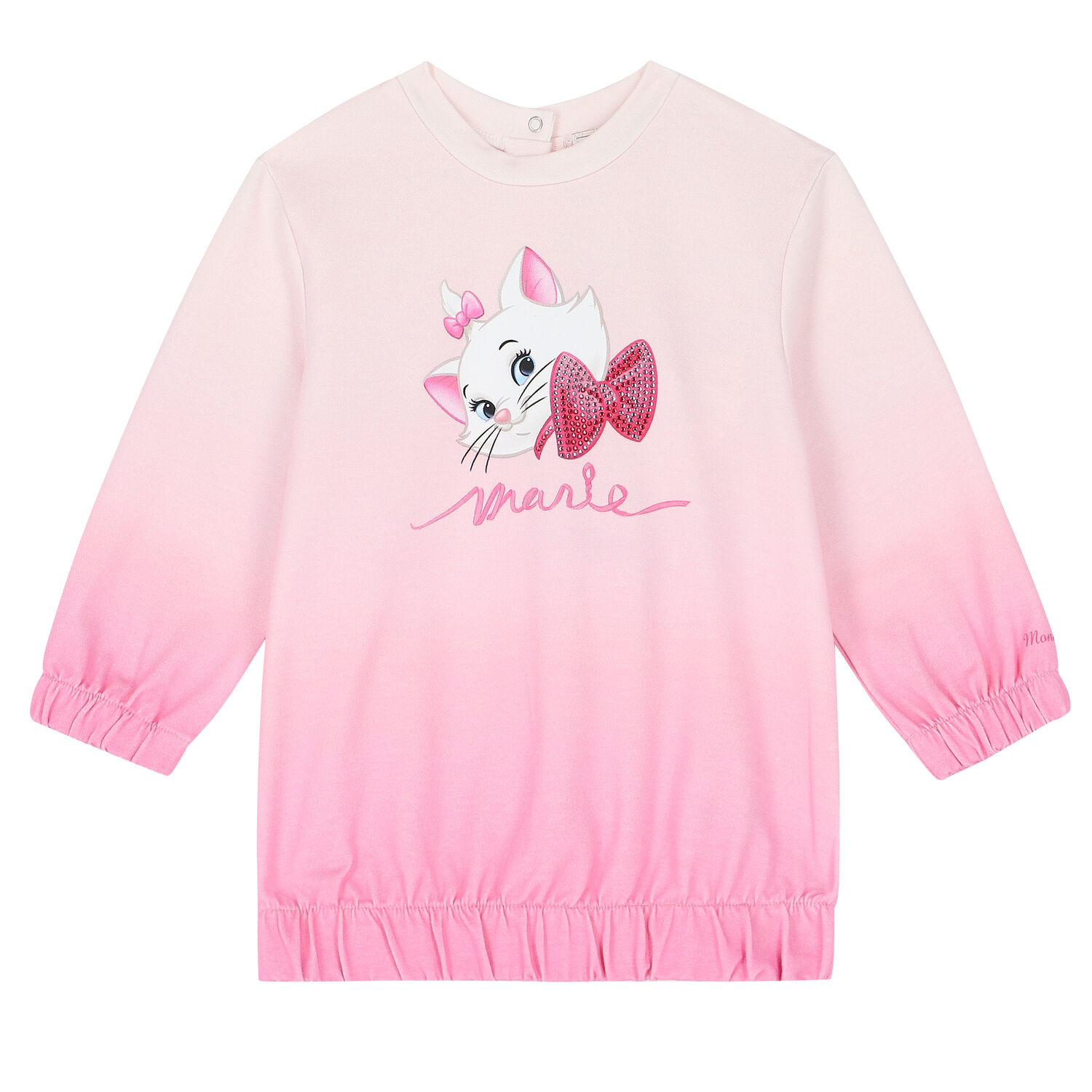 Younger Girls Pink Marie Embellished Dress, 1, hi-res