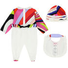 Baby Girls Multi-Coloured Iride Babygrow Set, 1, hi-res