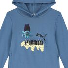 Boys Blue Trolls Logo Hooded Top, 1, hi-res
