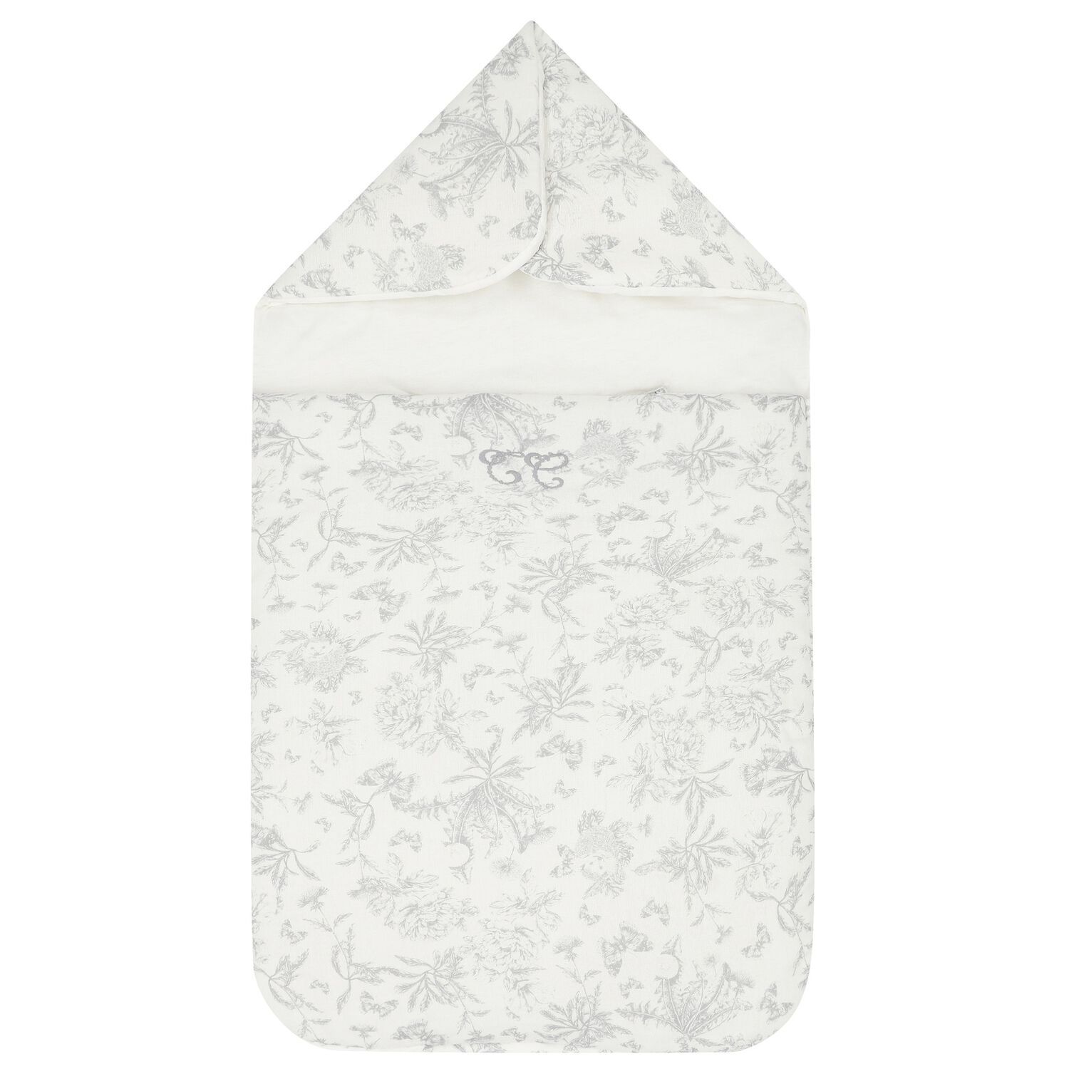 Ivory & Grey Toile De Jouy Baby Nest, 2, hi-res