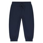 Younger Boys Beige, Yellow & Navy Blue Car Tracksuit Set, 3, hi-res