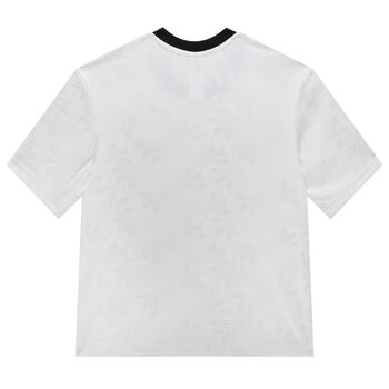 White & Black Logo T-Shirt