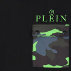 Boys Black Logo T-Shirt, 1, hi-res