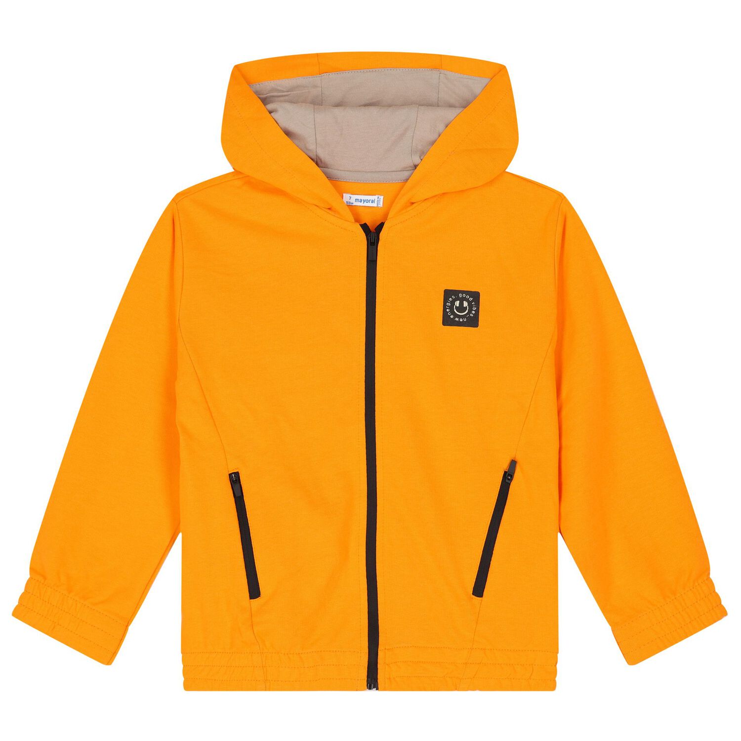 Boys Orange & Beige Tracksuit Set, 1, hi-res