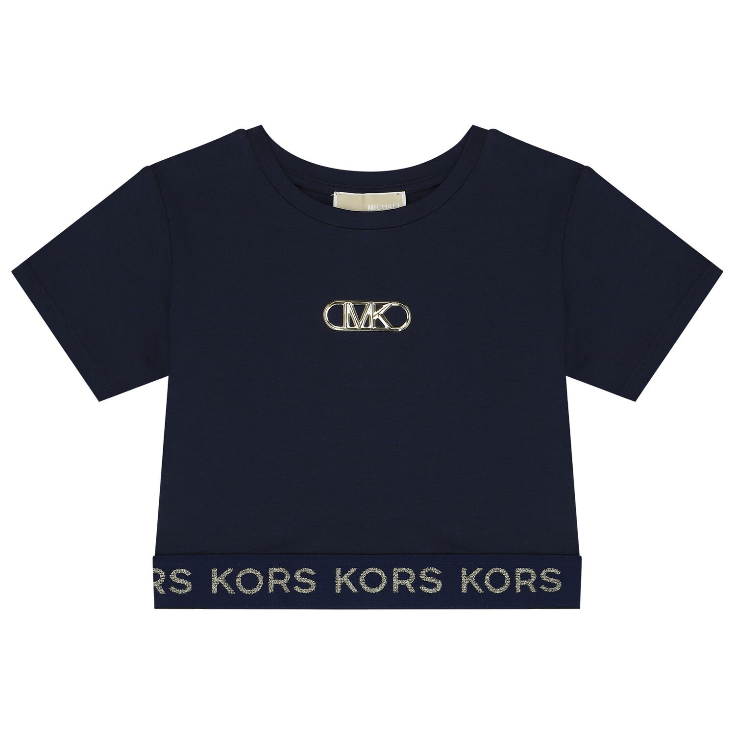 Girls Navy Blue Logo T-Shirt, 1, hi-res image number null