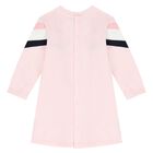 Younger Girls Pink Logo Dress, 1, hi-res