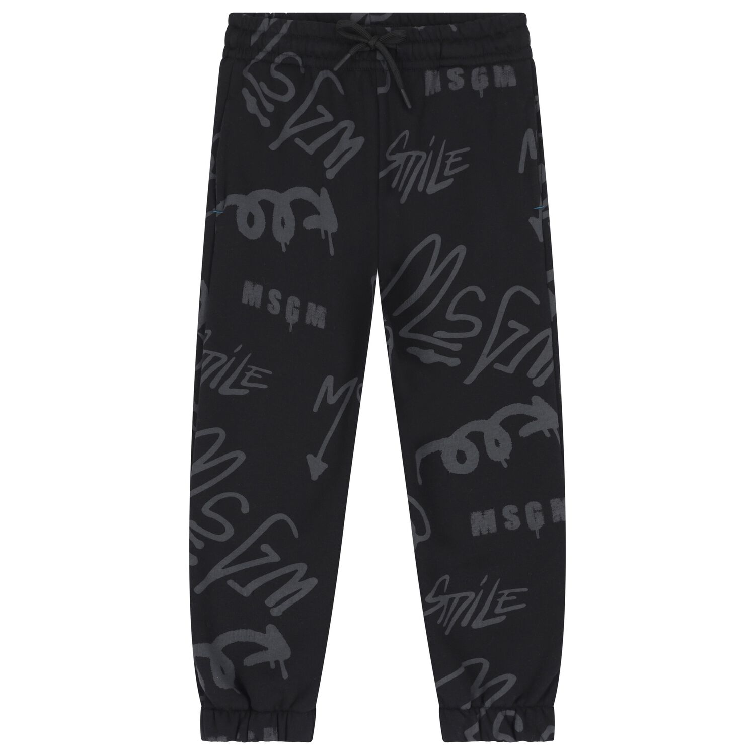 Boys Black Logo Joggers, 2, hi-res image number null