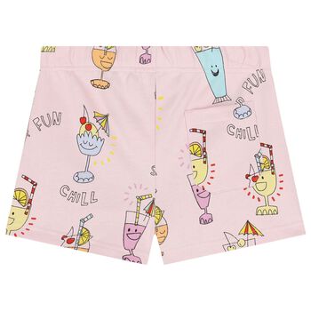 Girls Pink Cocktails Shorts