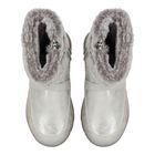 Girls Silver Logo Faux fur Boots, 1, hi-res
