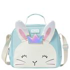 Girls Blue Bunny Lunch Bag, 1, hi-res