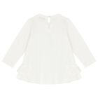 Younger Girls Ivory & Pink Headphones Leggings Set, 1, hi-res